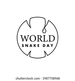 Abstract World Snake Day Holiday Background Vector Design Style Template For Invitation Greeting Card Poster Banner