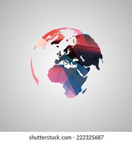 Abstract world vector symbol