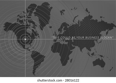 Abstract worldmap flyer