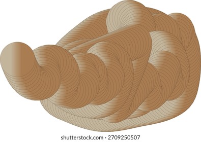 Elemento de projeto abstrato de objeto geométrico marrom tecido, padrão renderizado 3d