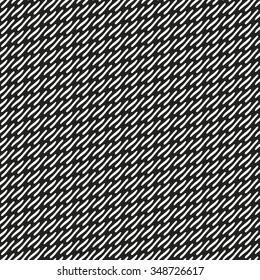 Abstract woven effect dashed strokes. Seamless pattern.