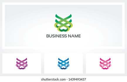 Abstract Woven Net Vickers Logo
