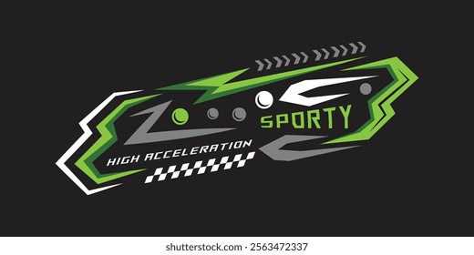 Abstract wrap decal sticker race vehicle graphic