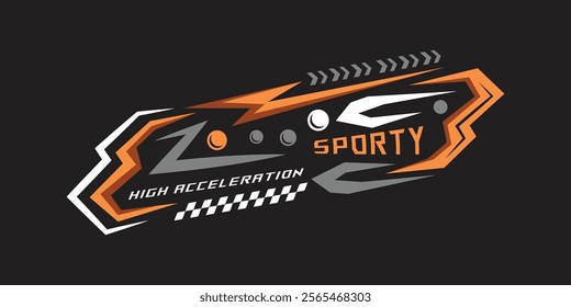 Abstract wrap decal sticker race vehicle vector