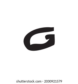 Abstract wrap logo design letter g