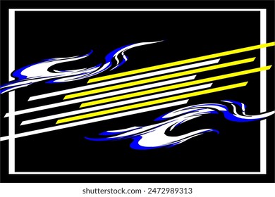 abstract wrap racing vector background design with a unique striped pattern
