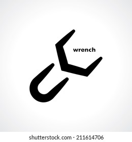 abstract wrench symbol. vector eps8