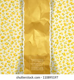 abstract wrinkled paper background. vector design