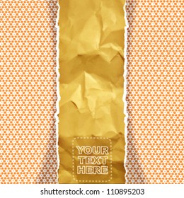 abstract wrinkled paper background. vector design
