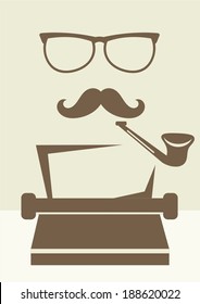 abstract writer character