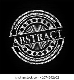 Abstract written with chalkboard texture