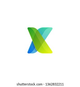 Abstract x colorful, Concept, illustration vector, abstract, template