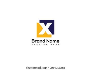 Abstract X letter modern initial lettermarks logo design