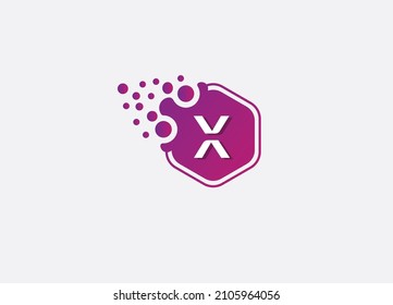 Abstract X letter modern initial lettermarks logo design