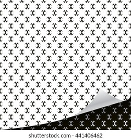 Abstract x symbols vector pattern.