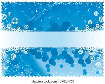 abstract xmas background with frame