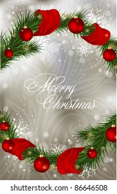 abstract  xmas greeting  card