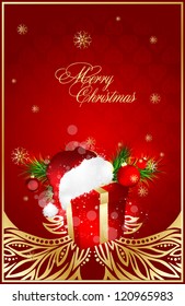 abstract xmas  illustration for design