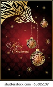 abstract xmas  illustration for design