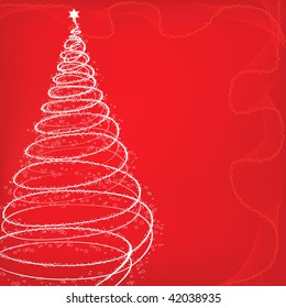 Abstract xmas tree  background