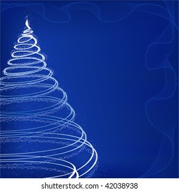 Abstract xmas tree  background