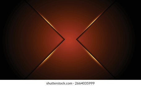 Abstrakter X-förmiger Leuchtrahmen auf Farbverlauf-Hintergrund mit beleuchteten Kanten. Ideal für Technik, Science-Fiction, Clubs, Partys, Banner und moderne dekorative Designprojekte.