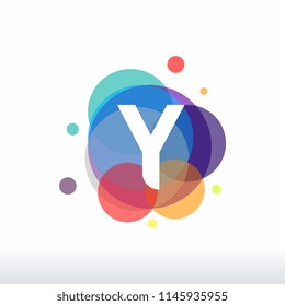 Abstract Y Initial logo designs concept vector, Colorful Y initial logo designs