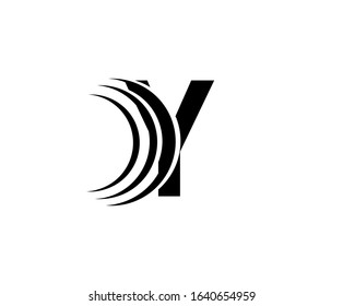 Abstract Y Letter Logo, Perfect for Technology  and Automotive Concept.
