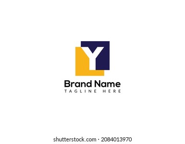 Abstract Y letter modern initial lettermarks logo design