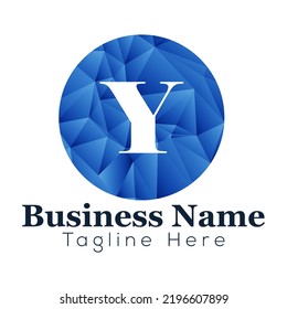 Abstract Y letter modern initial lettermarks logo design