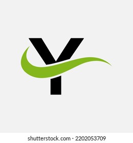 Abstract Y letter modern initial lettermarks logo design