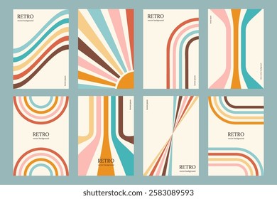 Abstract Y2k background vector big set