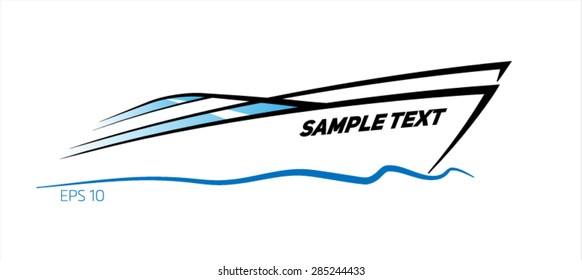 abstract yacht