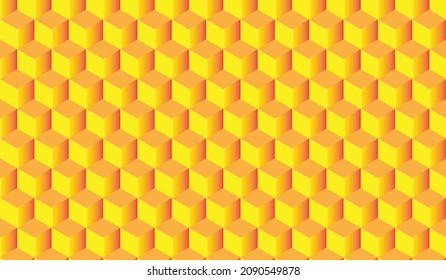 Resumen amarillo 3d cuadrados fondo abstracto