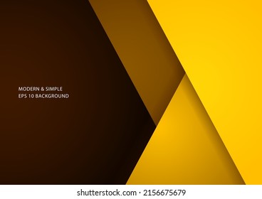 Resumen de fondo de superposición de ángulo amarillo con espacio de copia, ilustración vectorial