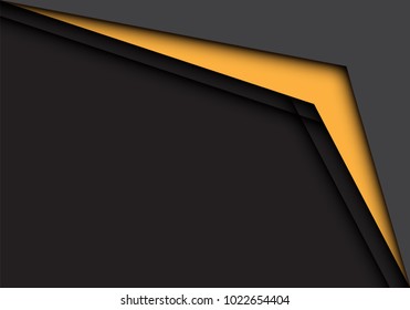 Abstract yellow arrow grey with blank space design modern futuristic background vector illustration.