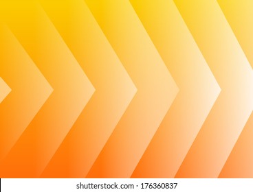 Abstract yellow arrows background for presentation