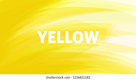 Abstract yellow art design background. Smoth vector pattern. Graphic illustration