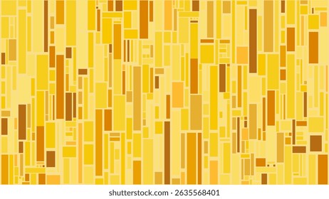 An abstract yellow background. Autumn colors geometric background. Yellow and brown rectangles texture.