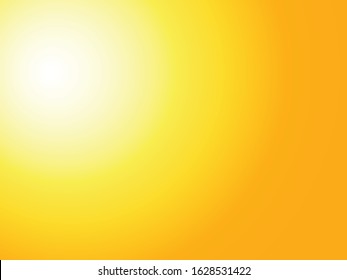 abstract Yellow background with bright center spotlight. Vector illustration eps 10.