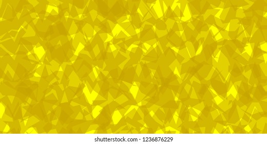 Abstract yellow background broken into small pieces
