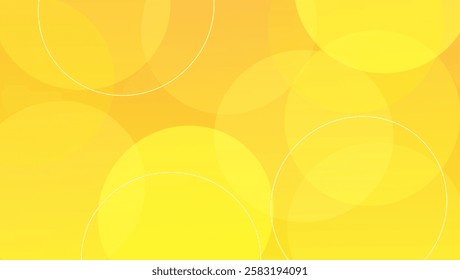 Abstract yellow background with bubbles floating design. Modern design, Best for advertisement background. Vector illustration