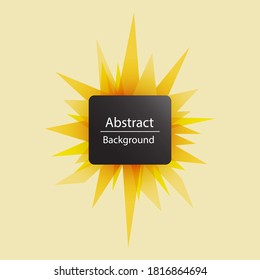 Abstract Yellow Background. Bursting Light.