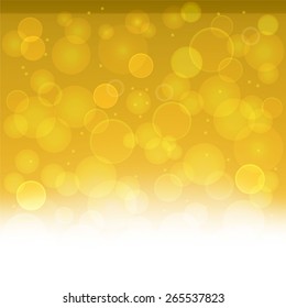 Abstract yellow background with circles