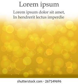 Abstract yellow background with circles