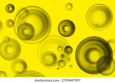 fundo amarelo abstrato com círculos