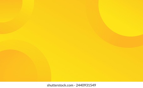 Fondo amarillo abstracto con círculos. Composición de formas dinámicas. para empresas corporativas, folletos, volantes, fondos de pantalla, pancartas, presentaciones
