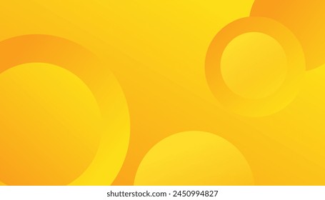 Abstract yellow background with circles. Dynamic shapes composition.  Can be used for posters, banners, web pages, headers, covers
