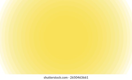 Fundo amarelo abstrato com círculos, papel de parede dinâmico em movimento. fundo volumoso e fascinante.