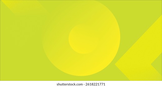 Abstract yellow background with circles and lines rectangular. Vector illustration.